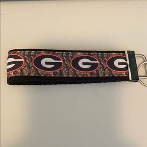 Georgia “G” camo keychain NWT key ring